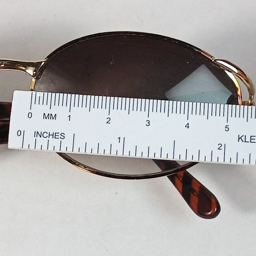 VTG Bijoux Terner Sunglasses Womens Oval Italy 5642 GR Nickel Silver Frame